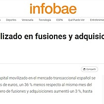 El capital movilizado en fusiones y adquisiciones cae un 36 % en enero